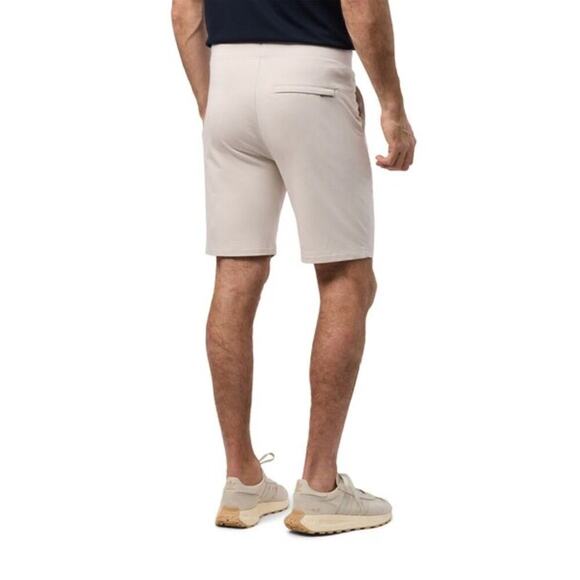 Psycho Bunny Mens Rodman Micro French Terry Sweatshort Size Small Natural Linen - Picture 2 of 13